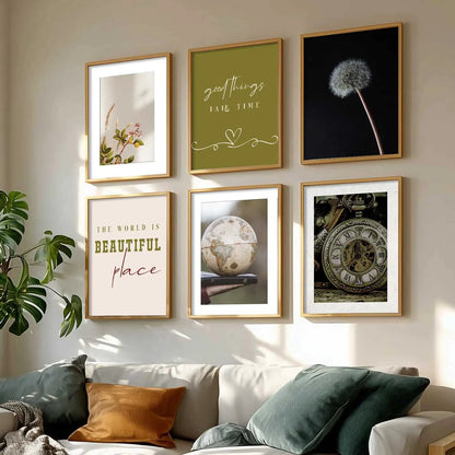 Modern Art Poster With Frame For Home And Wall Decor