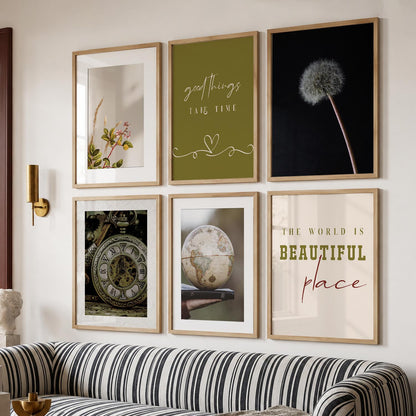 Modern Art Poster With Frame For Home And Wall Decor
