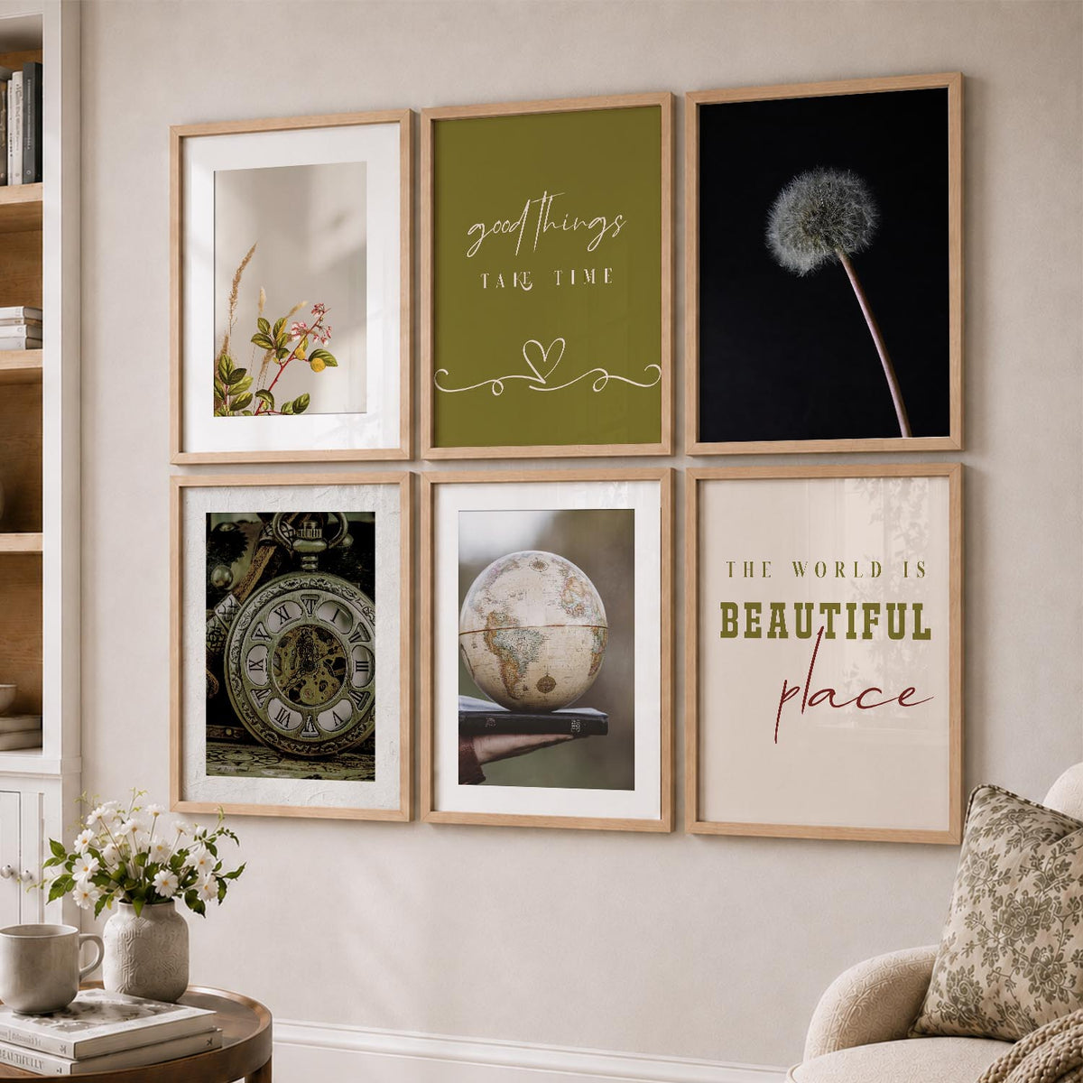 Modern Art Poster With Frame For Home And Wall Decor