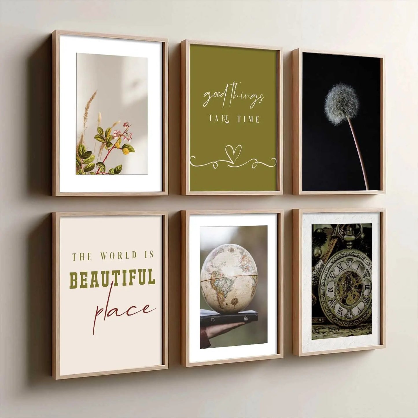 Modern Art Poster With Frame For Home And Wall Decor