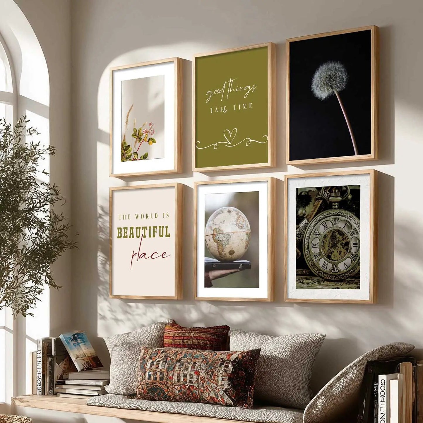 Modern Art Poster With Frame For Home And Wall Decor