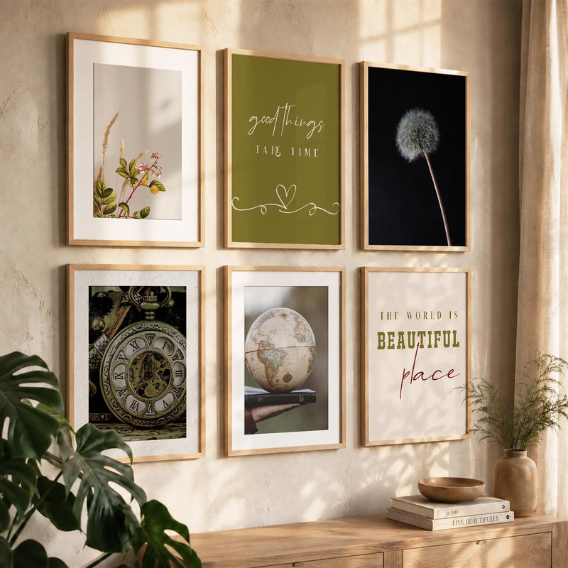 Modern Art Poster With Frame For Home And Wall Decor