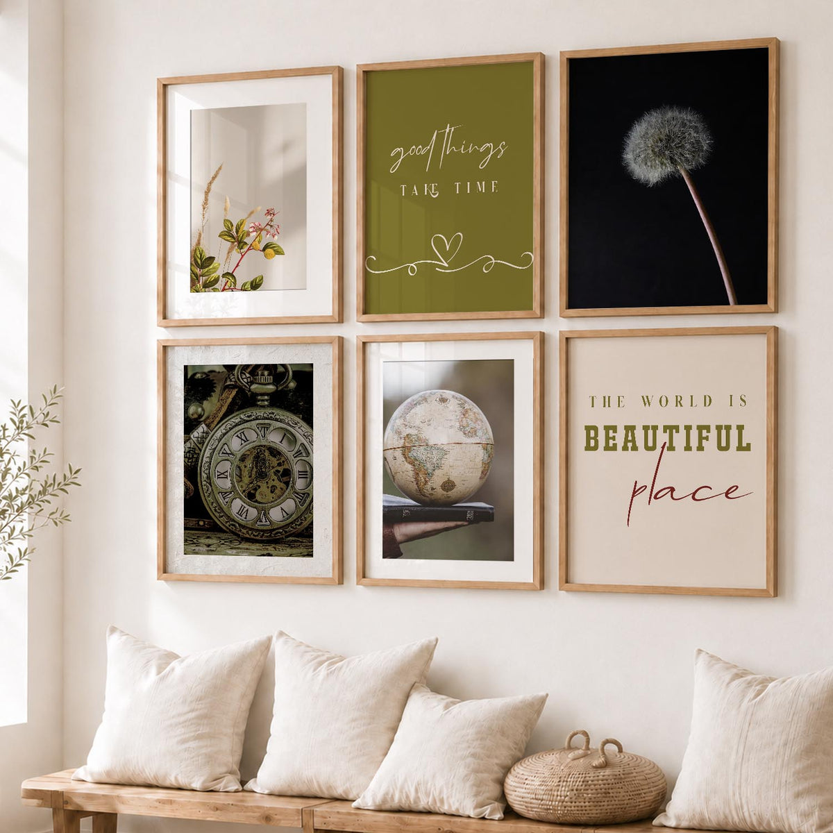 Modern Art Poster With Frame For Home And Wall Decor