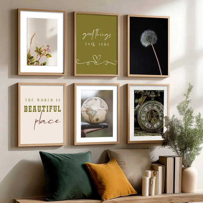Modern Art Poster With Frame For Home And Wall Decor