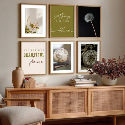 Modern Art Poster With Frame For Home And Wall Decor