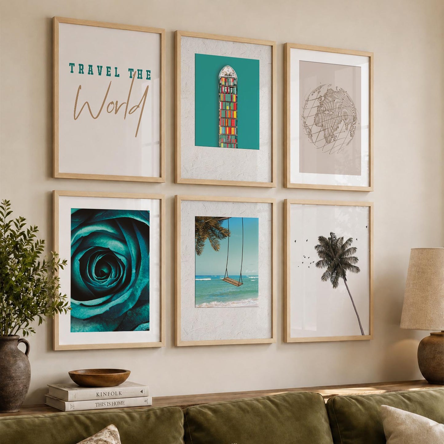 Travel Wall Art Poster With Frame For Home And Wall Decor