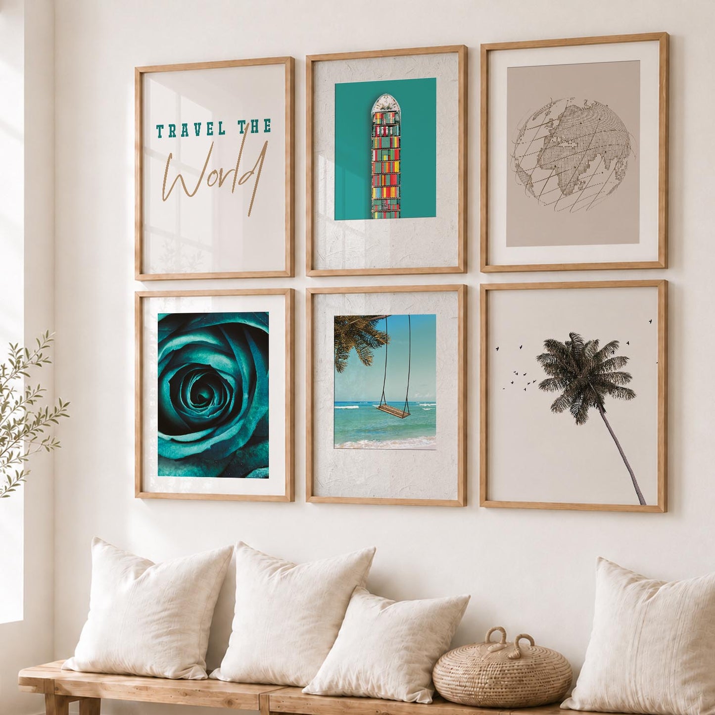 Travel Wall Art Poster With Frame For Home And Wall Decor