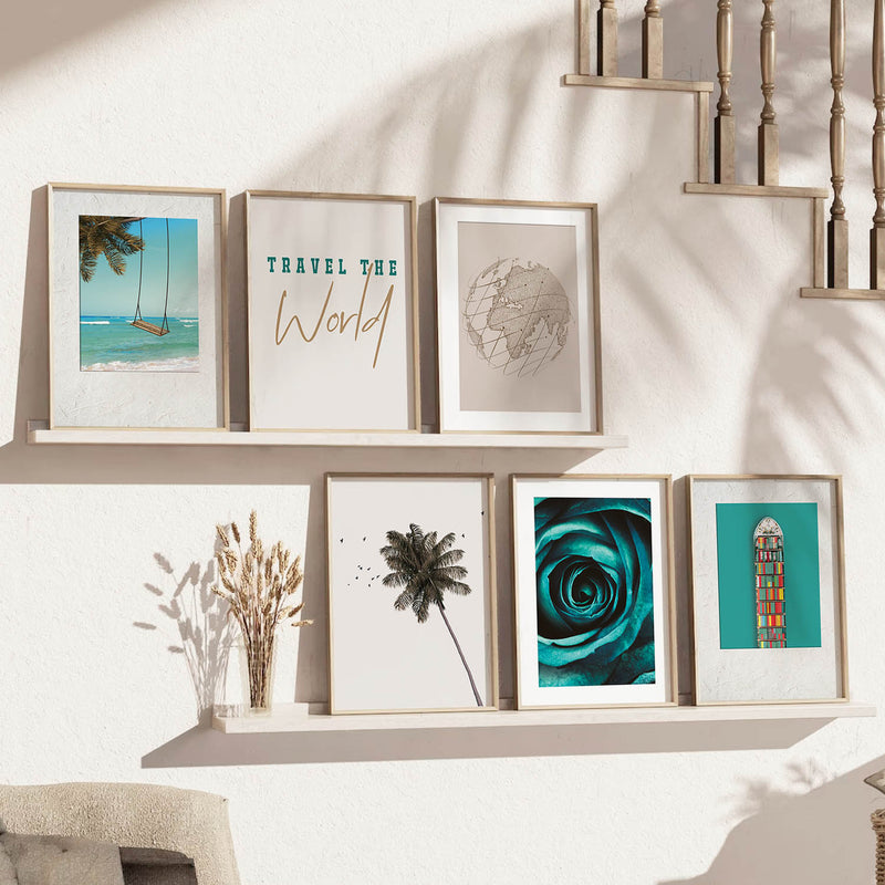 Travel Wall Art Poster With Frame For Home And Wall Decor