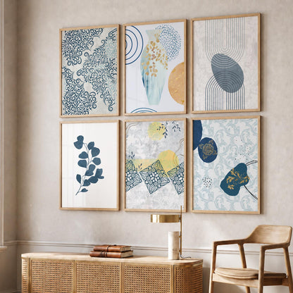 Boho Wall Art Poster With Frame For Home And Wall Decor