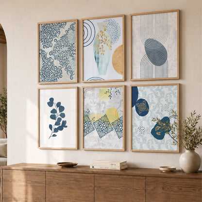 Boho Wall Art Poster With Frame For Home And Wall Decor
