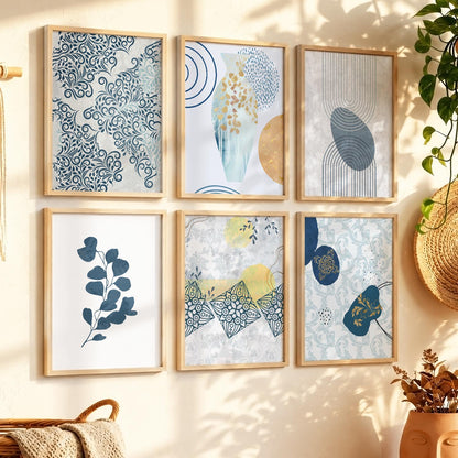 Boho Wall Art Poster With Frame For Home And Wall Decor