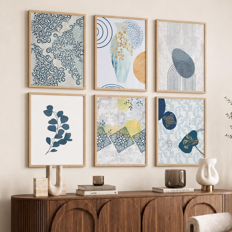 Boho Wall Art Poster With Frame For Home And Wall Decor