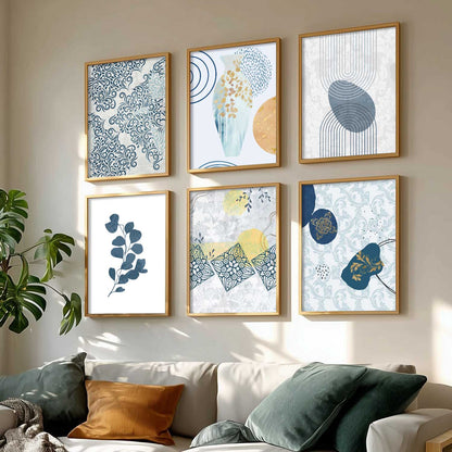 Boho Wall Art Poster With Frame For Home And Wall Decor