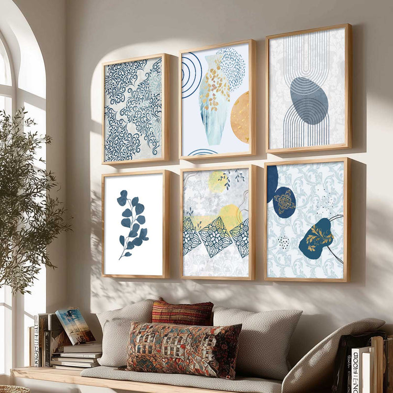 Boho Wall Art Poster With Frame For Home And Wall Decor