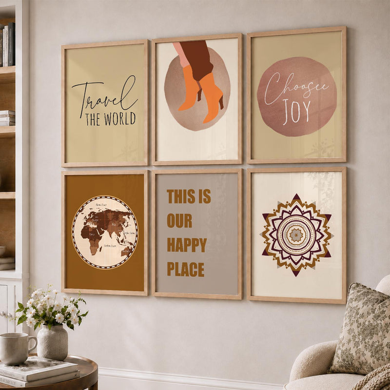 Travel Wall Art Poster With Frame For Home And Wall Decor