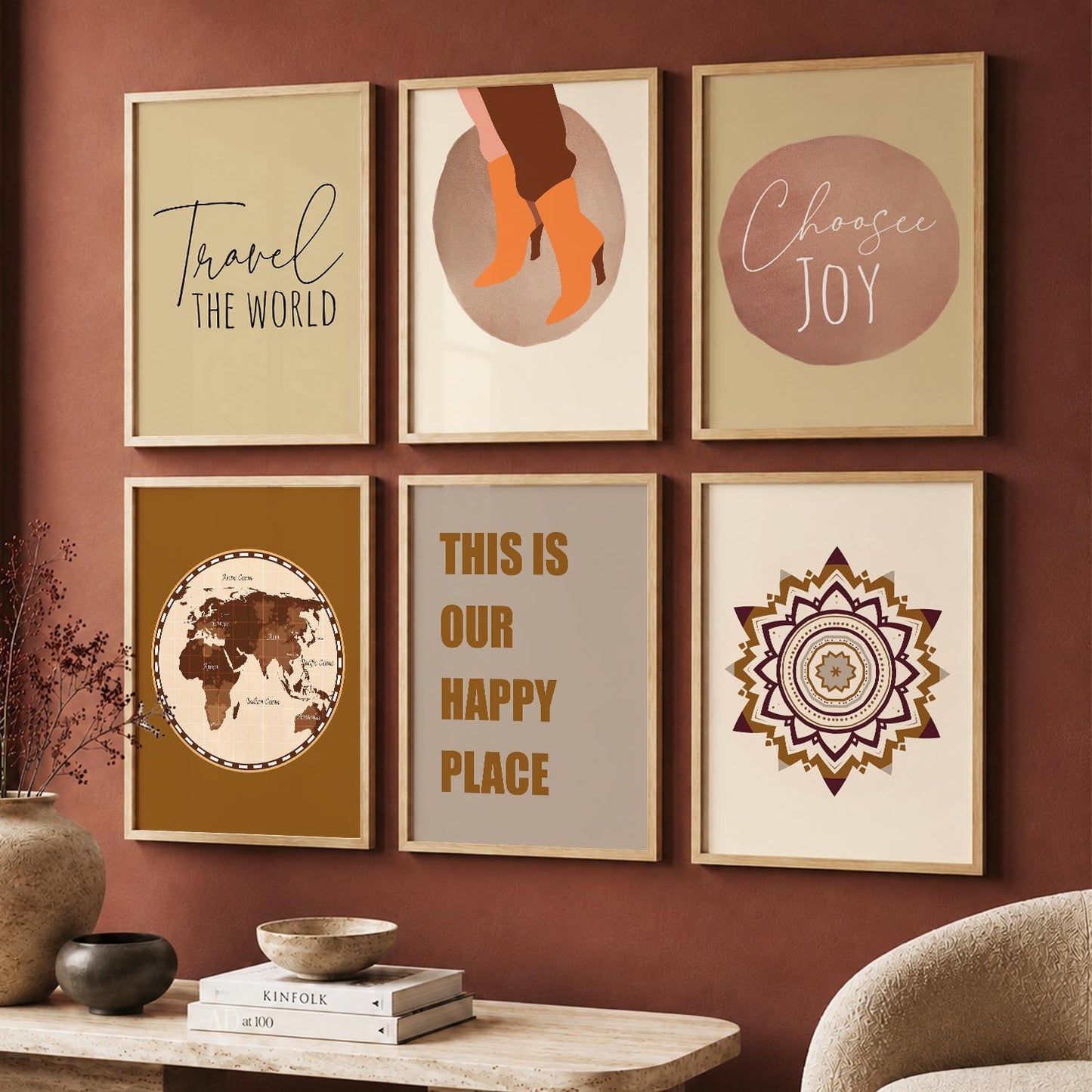 Travel Wall Art Poster With Frame For Home And Wall Decor
