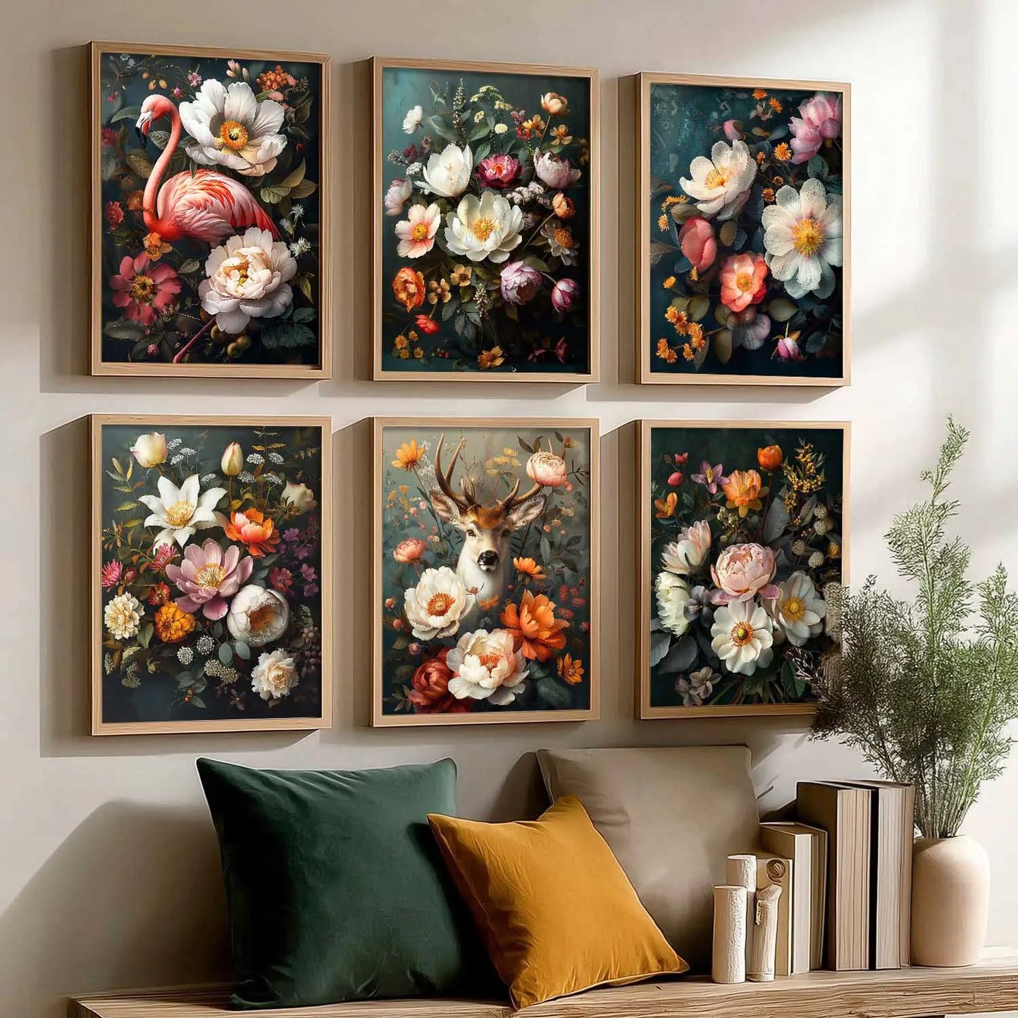 Floral Wall Art Home Décor For Living Room Office Home Hanging