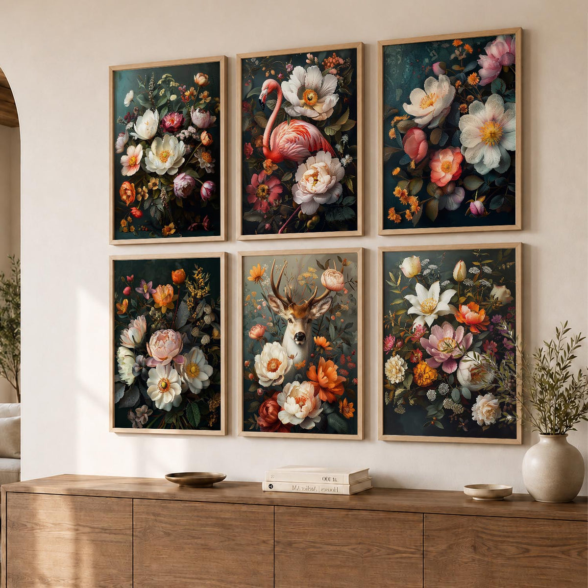Floral Wall Art Home Décor For Living Room Office Home Hanging