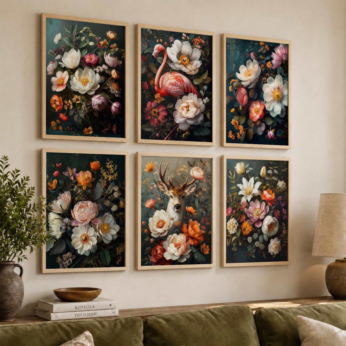 Floral Wall Art Home Décor For Living Room Office Home Hanging