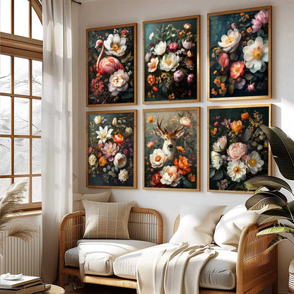 Floral Wall Art Home Décor For Living Room Office Home Hanging