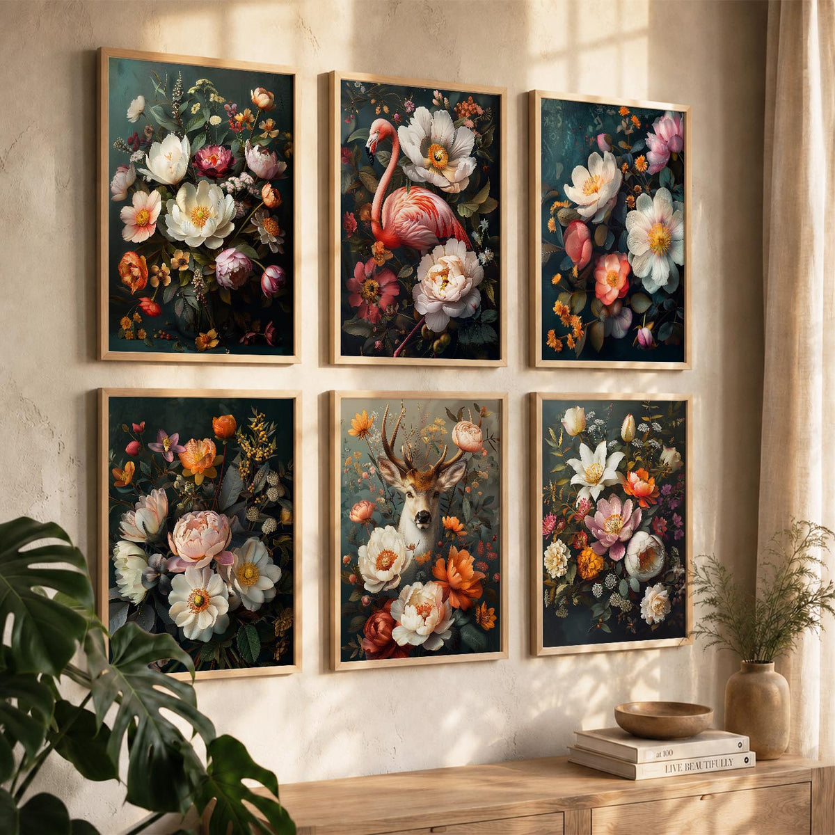 Floral Wall Art Home Décor For Living Room Office Home Hanging