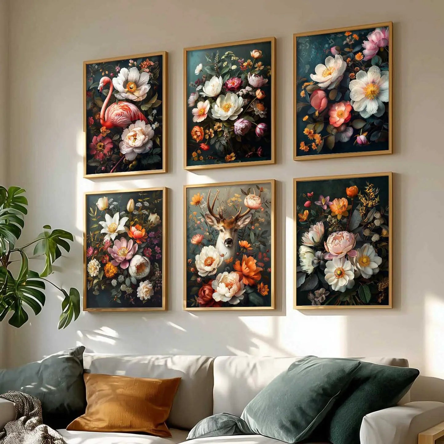 Floral Wall Art Home Décor For Living Room Office Home Hanging