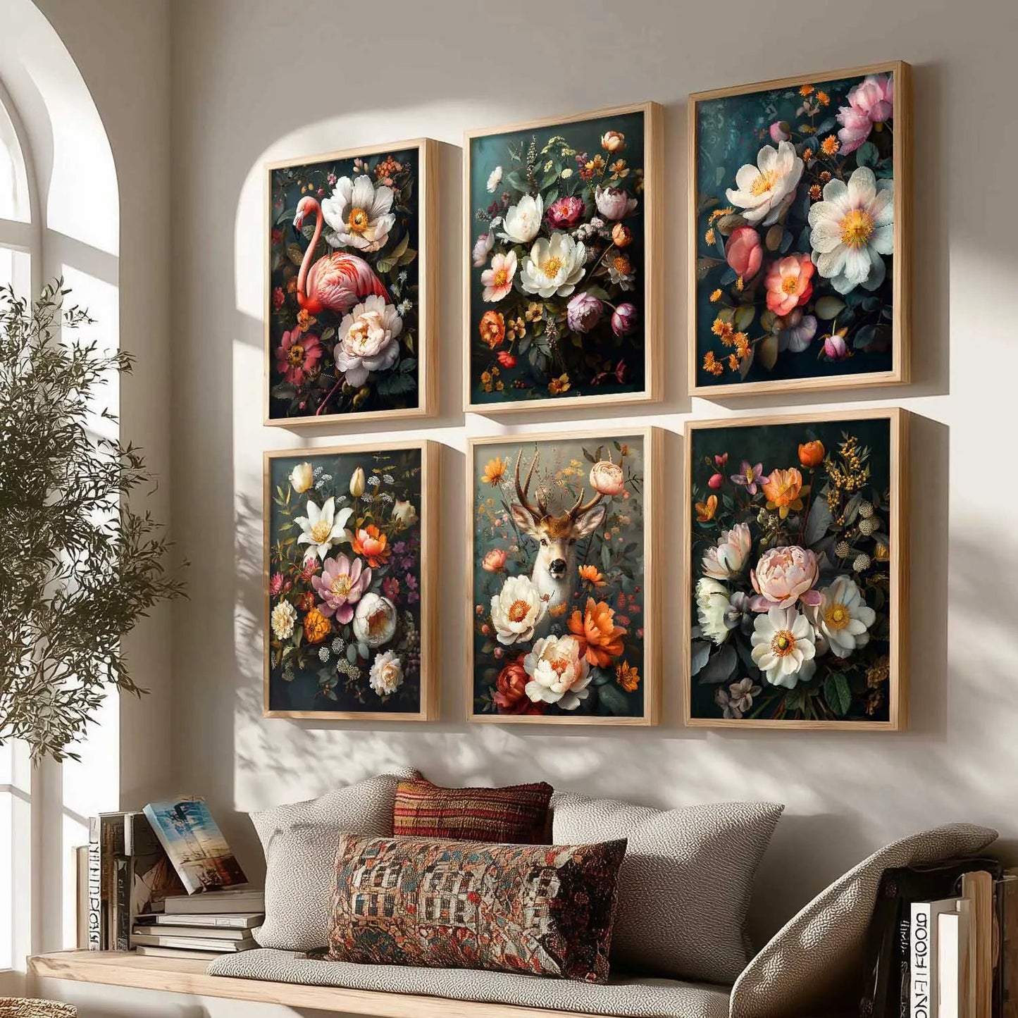 Floral Wall Art Home Décor For Living Room Office Home Hanging
