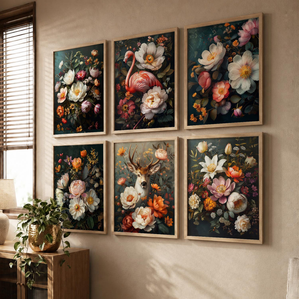 Floral Wall Art Home Décor For Living Room Office Home Hanging