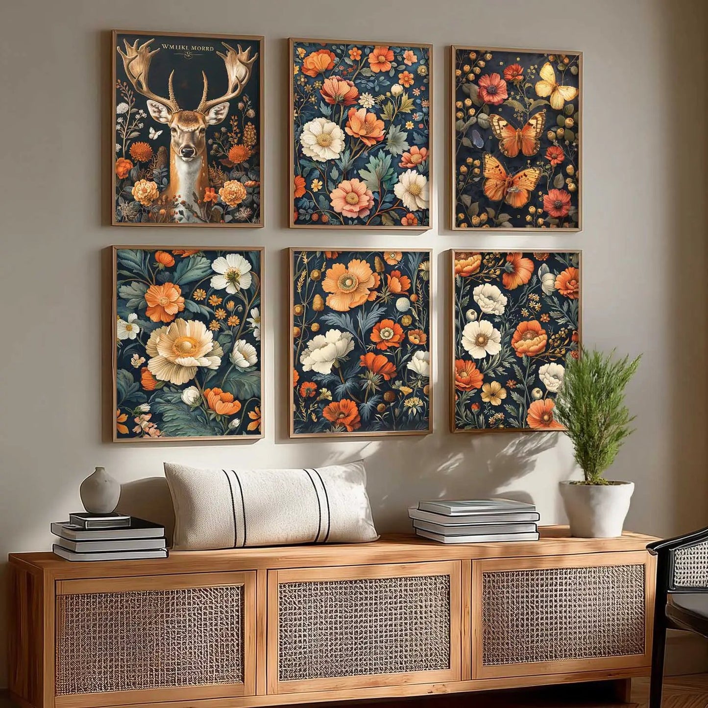 Floral Wall Art Home Décor For Living Room Office Home Hanging