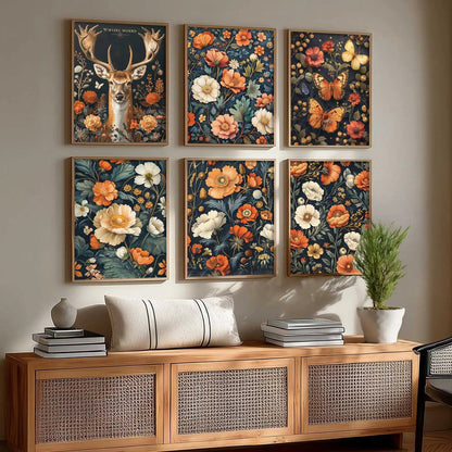 Floral Wall Art Home Décor For Living Room Office Home Hanging