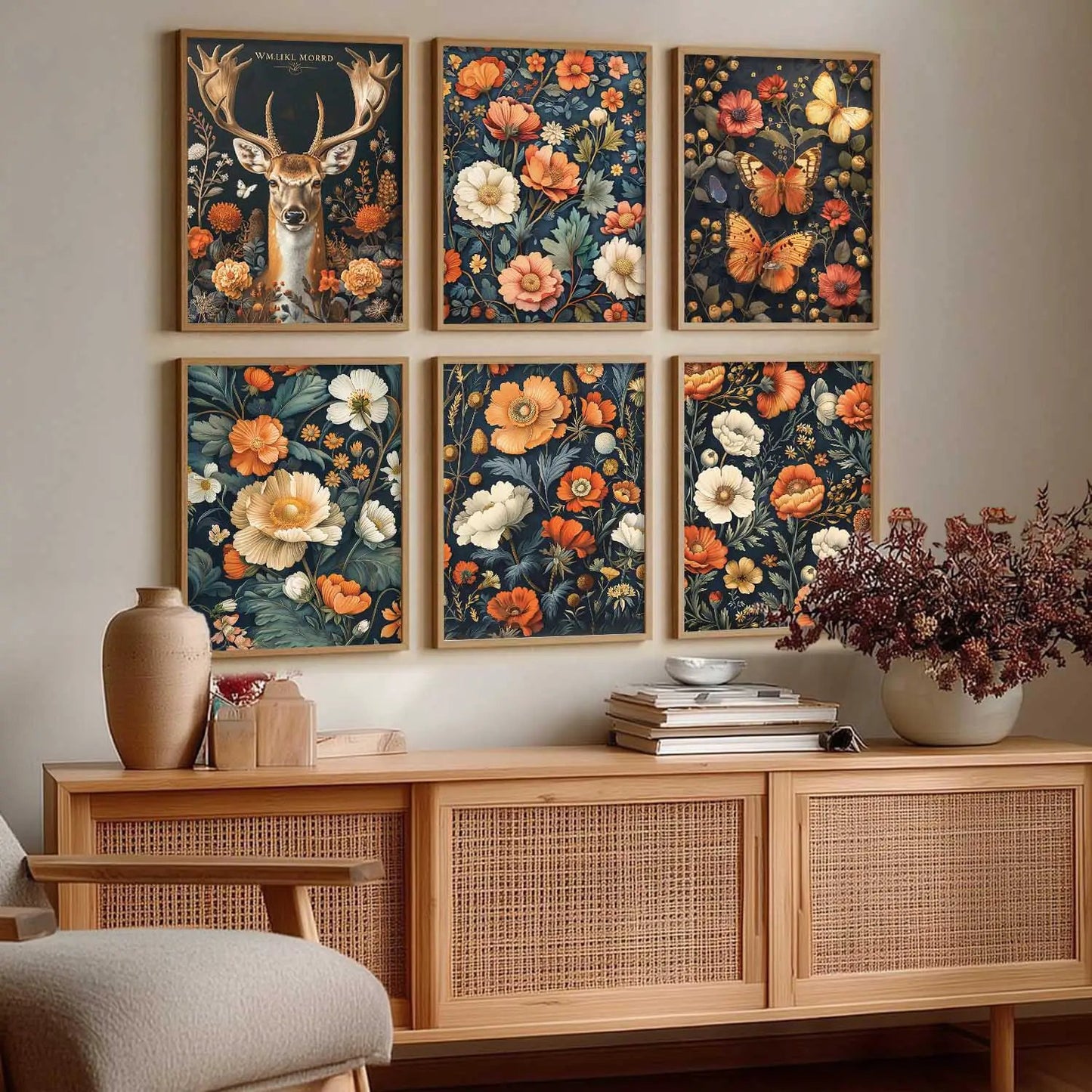 Floral Wall Art Home Décor For Living Room Office Home Hanging