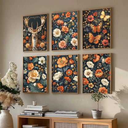 Floral Wall Art Home Décor For Living Room Office Home Hanging