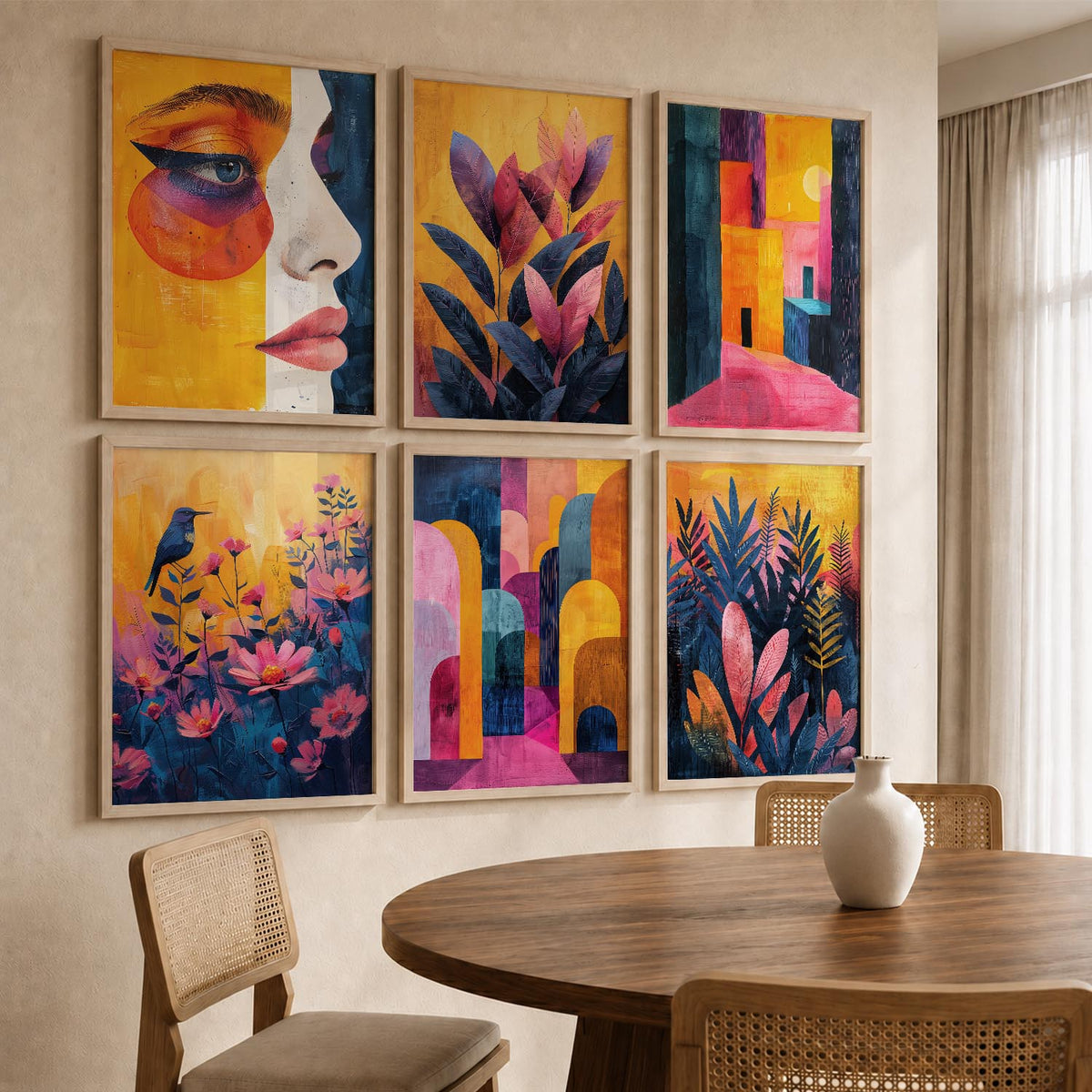 Floral Wall Art Home Décor For Living Room Office Home Hanging