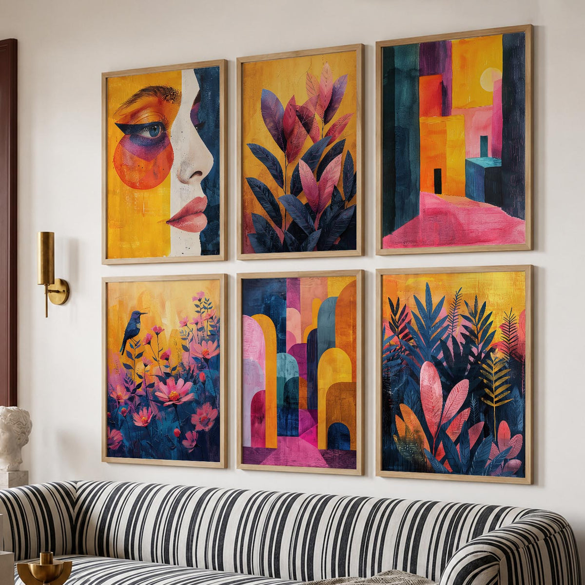 Floral Wall Art Home Décor For Living Room Office Home Hanging