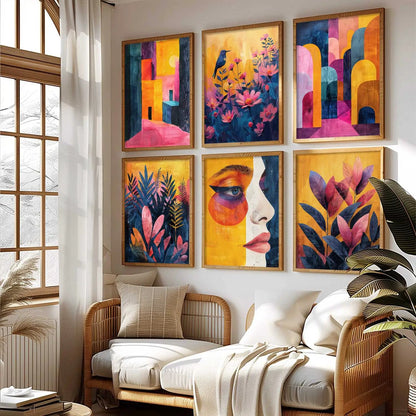 Floral Wall Art Home Décor For Living Room Office Home Hanging