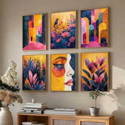 Floral Wall Art Home Décor For Living Room Office Home Hanging