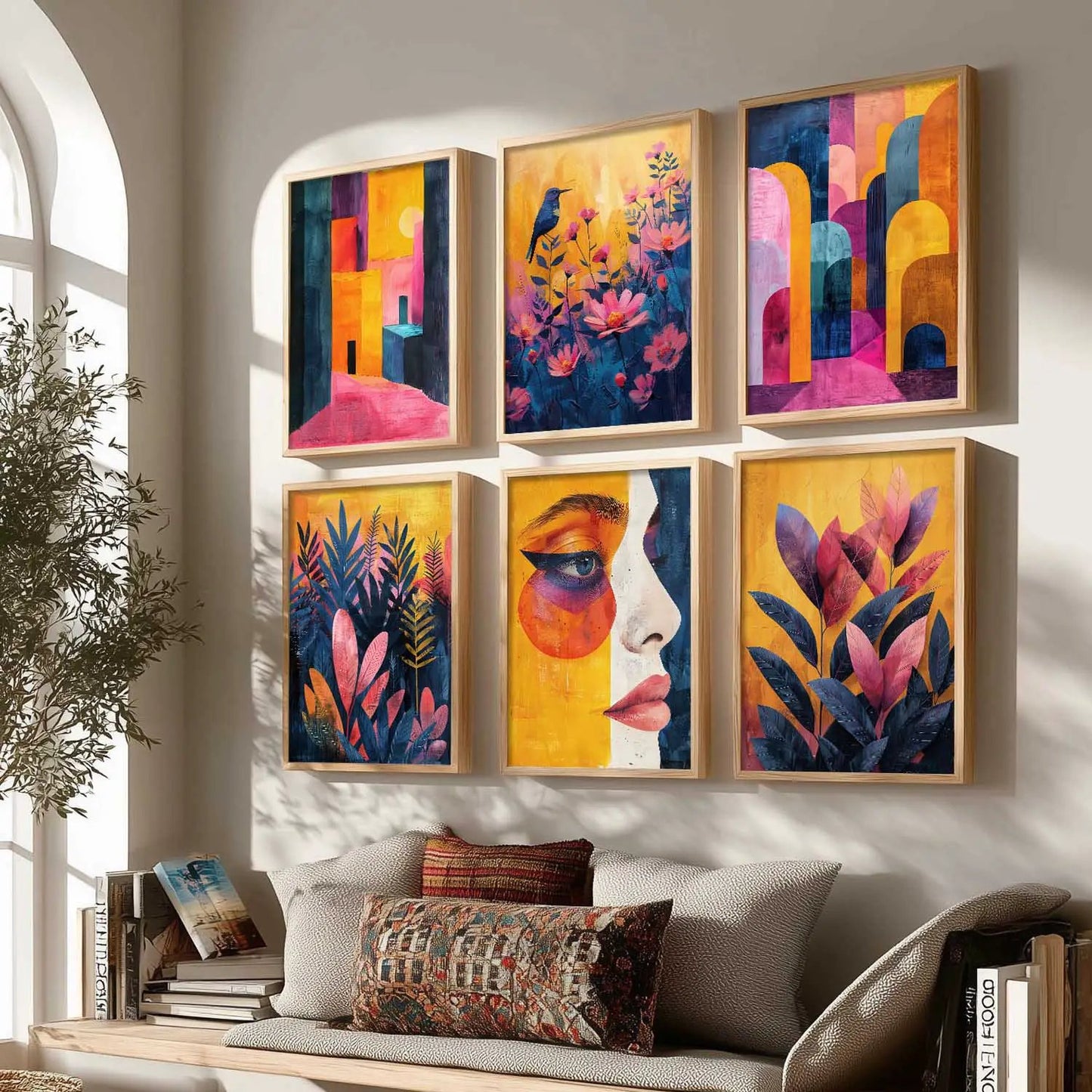 Floral Wall Art Home Décor For Living Room Office Home Hanging
