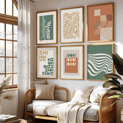 Motivational Framed Wall Art Prints | Set of 6 | Home Decor