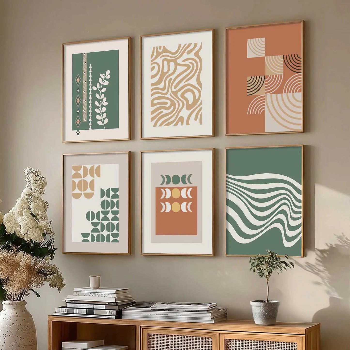 Motivational Framed Wall Art Prints | Set of 6 | Home Decor