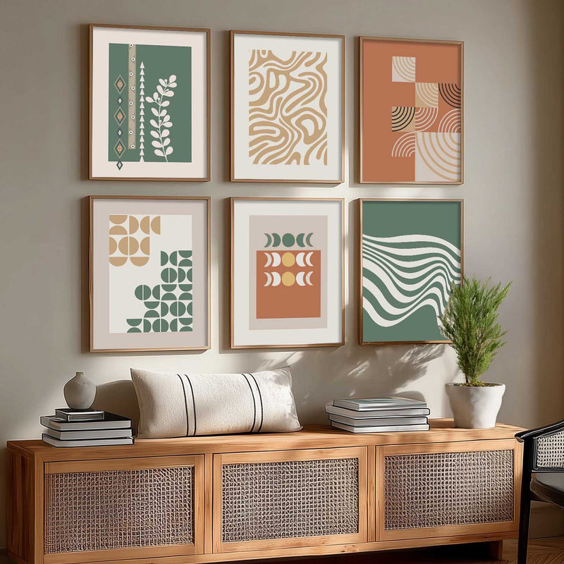 Motivational Framed Wall Art Prints | Set of 6 | Home Decor