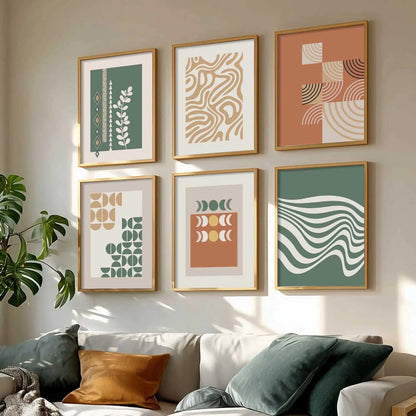 Motivational Framed Wall Art Prints | Set of 6 | Home Decor