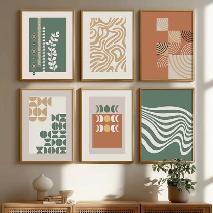 Motivational Framed Wall Art Prints | Set of 6 | Home Decor
