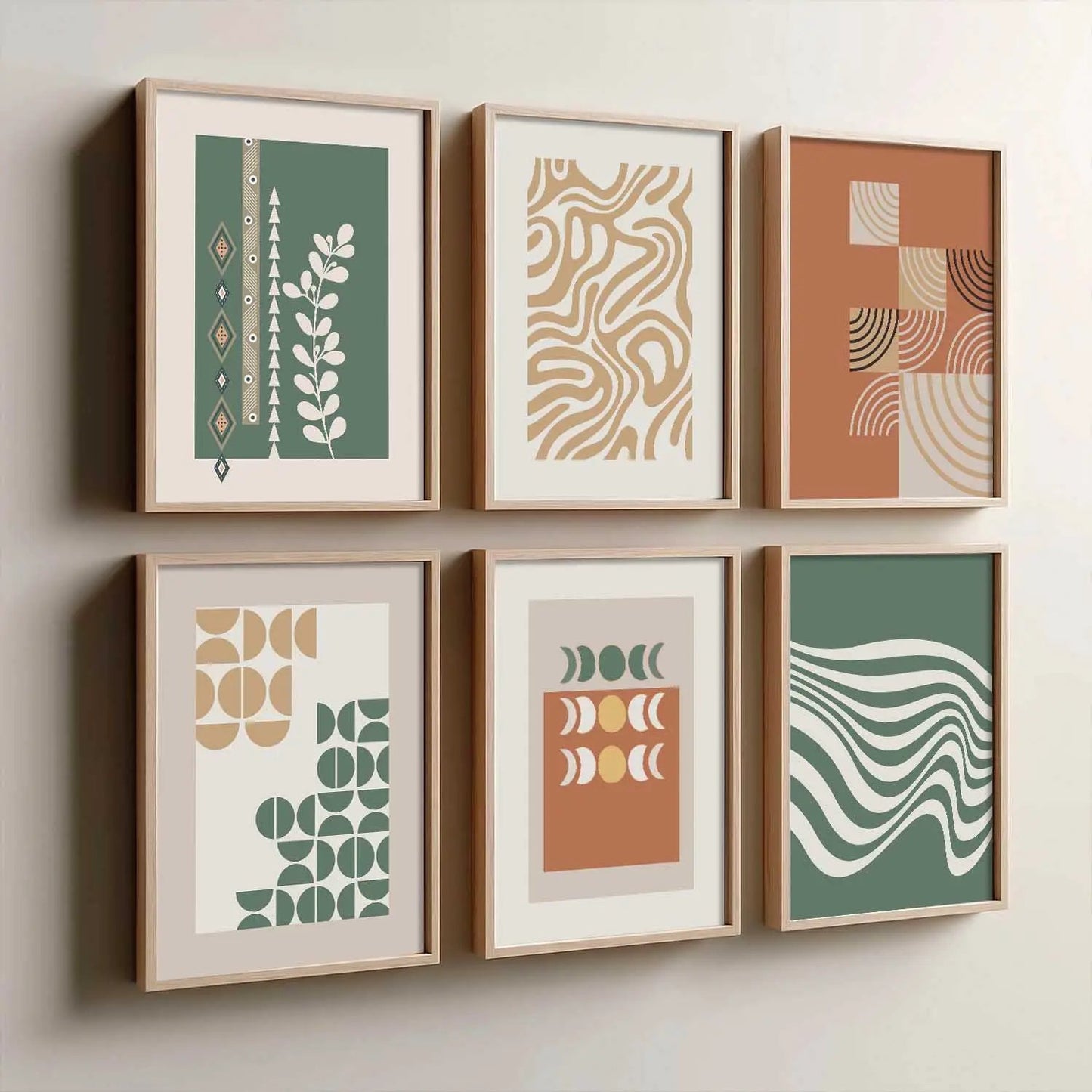 Motivational Framed Wall Art Prints | Set of 6 | Home Decor