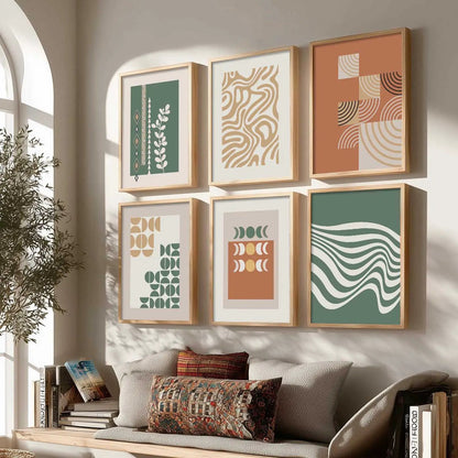 Motivational Framed Wall Art Prints | Set of 6 | Home Decor