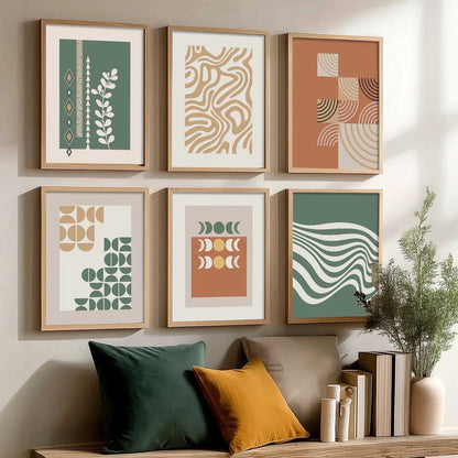 Motivational Framed Wall Art Prints | Set of 6 | Home Decor