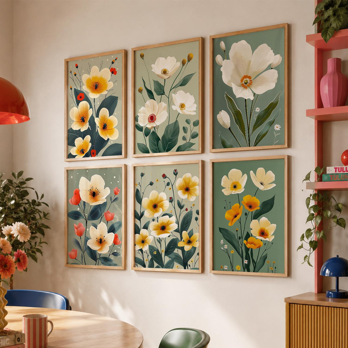 Floral Wall Art Home Décor For Living Room Office Home Hanging