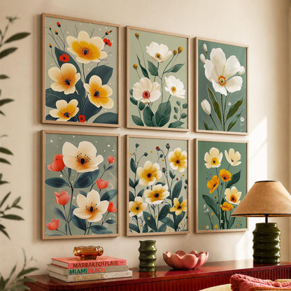 Floral Wall Art Home Décor For Living Room Office Home Hanging