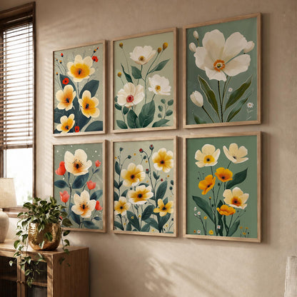 Floral Wall Art Home Décor For Living Room Office Home Hanging