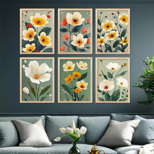 Floral Wall Art Home Décor For Living Room Office Home Hanging