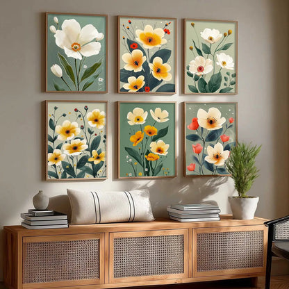 Floral Wall Art Home Décor For Living Room Office Home Hanging